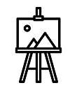 black and white icon for custom website design services