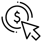 black and white icon for PPC management
