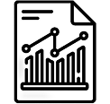 black and white icon for ongoing management of digital marketing