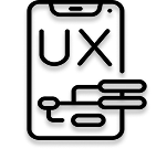 black and white icon for uxui optimization