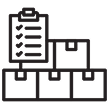 black and white icon for inventory management
