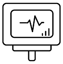black and white icon for site health checks