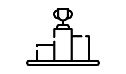 black and white icon for boosted product rankings